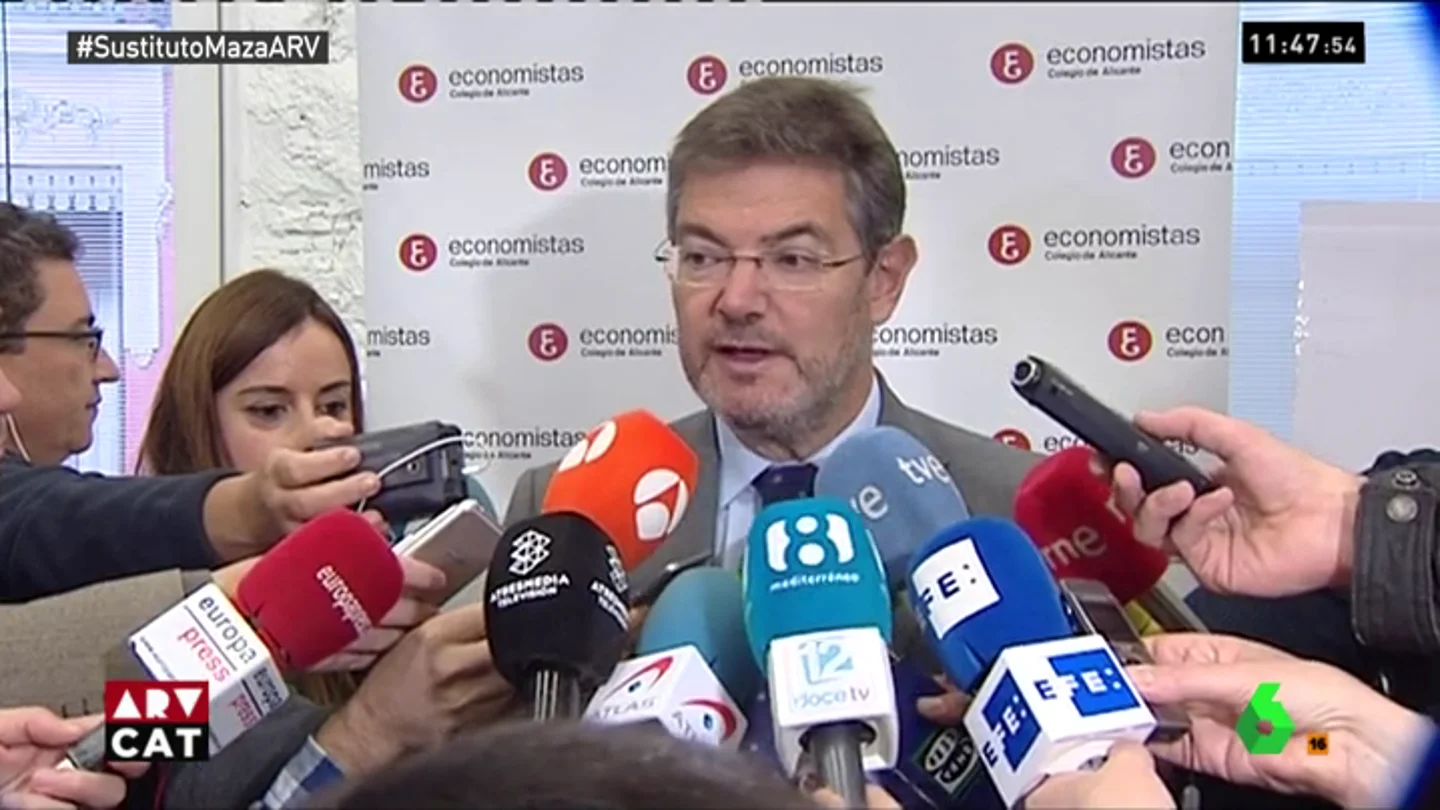 El ministro de Justicia, Rafael Catalá El ministro de Justicia, Rafael Catalá