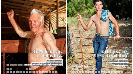Fotografías facilitadas por los creadores del calendario "Los más bellos pastores de la Sierra de Estrela" Fotografías facilitadas por los creadores del calendario "Los más bellos pastores de la Sierra de Estrela"