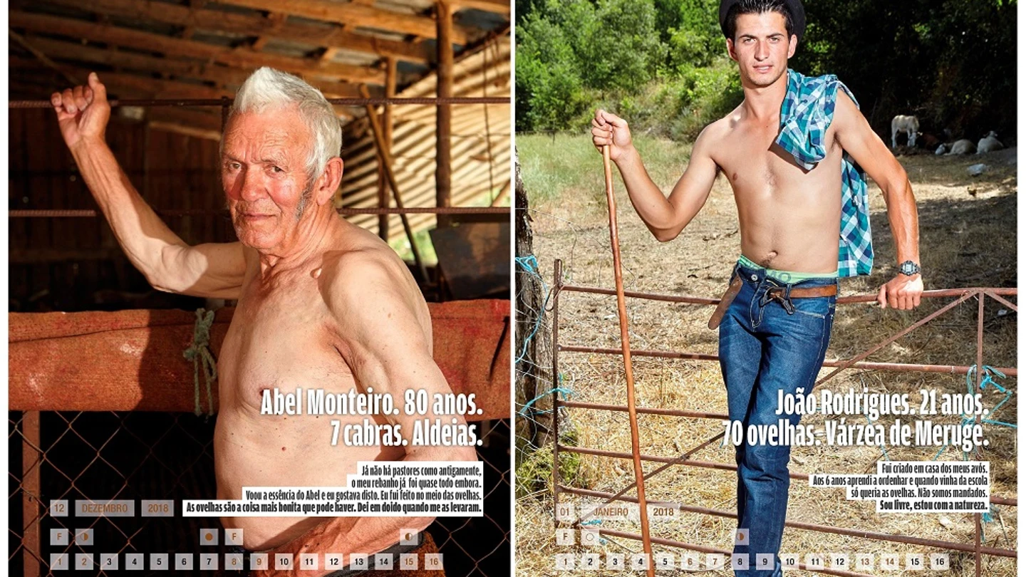 Fotografías facilitadas por los creadores del calendario "Los más bellos pastores de la Sierra de Estrela" Fotografías facilitadas por los creadores del calendario "Los más bellos pastores de la Sierra de Estrela"