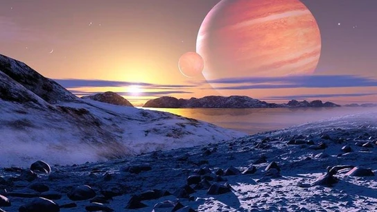 Recreación de una superficie extraterrestre Recreación de una superficie extraterrestre