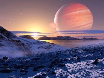 Recreación de una superficie extraterrestre Recreación de una superficie extraterrestre