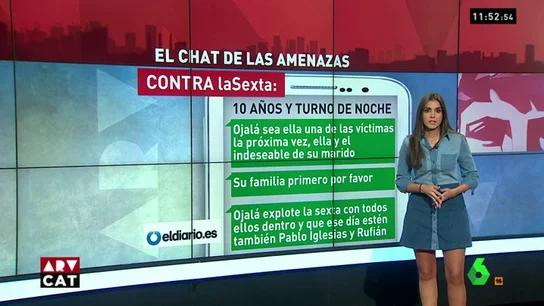 Mensajes con insultos y amenazas a laSexta Mensajes con insultos y amenazas a laSexta