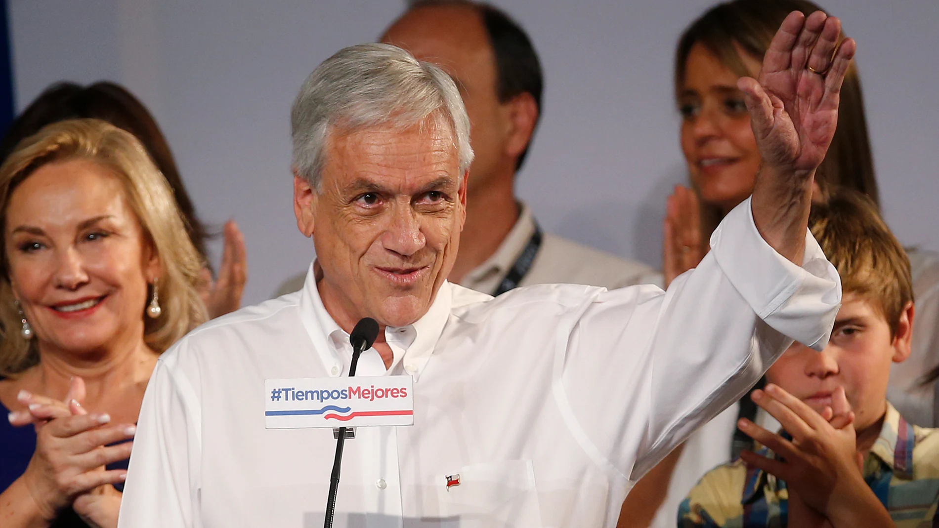 El candidato presidencial Sebastián Piñera