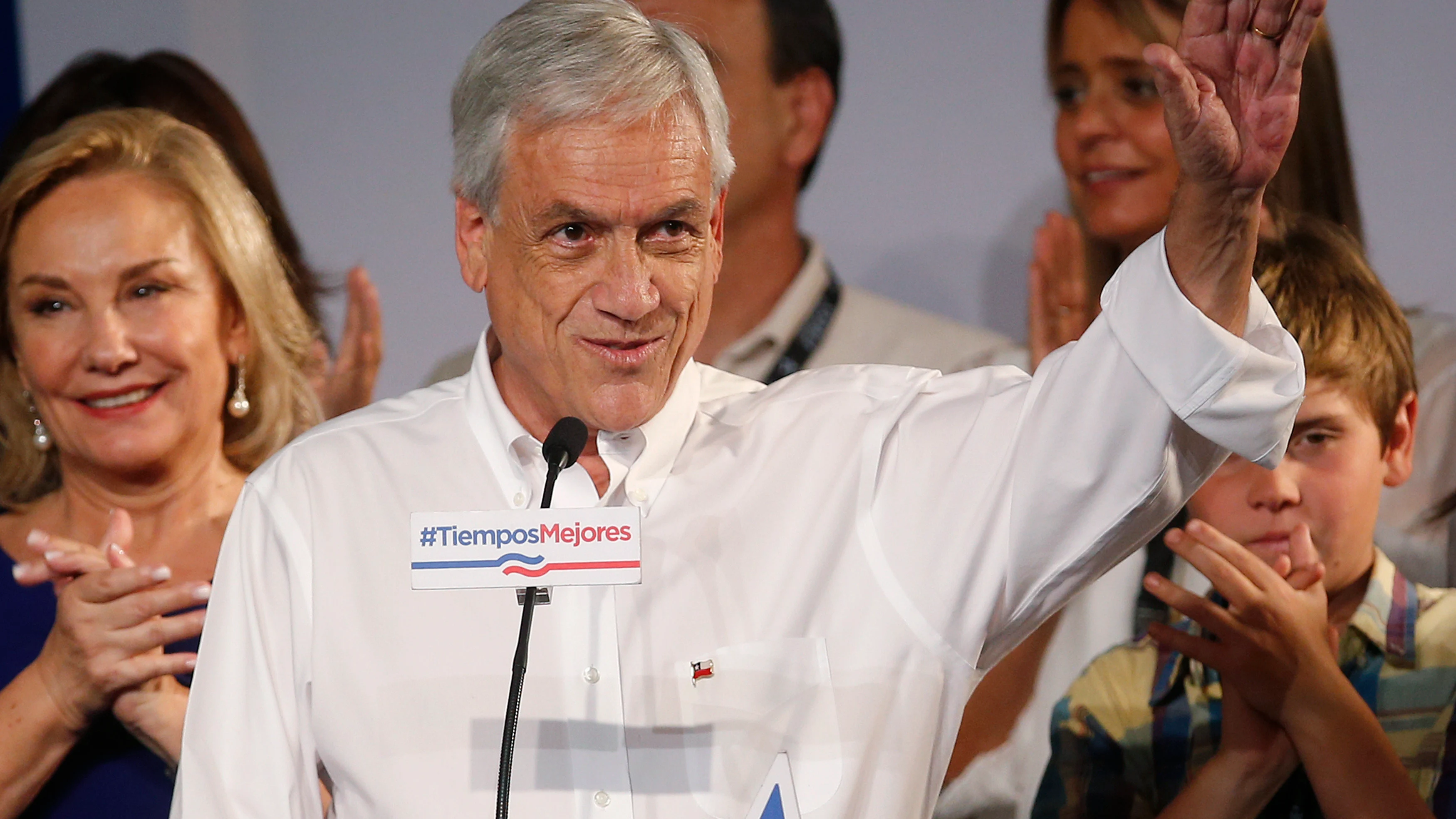 El candidato presidencial Sebastián Piñera