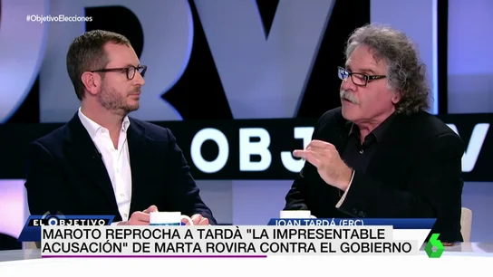 Maroto y Joan Tardà en El Objetivo Maroto y Joan Tardà en El Objetivo