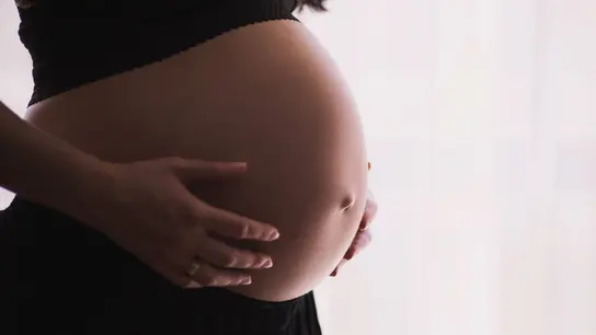 Imagen de archivo de una mujer embarazada Imagen de archivo de una mujer embarazada