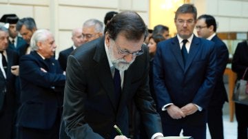 Mariano Rajoy, en la Fiscalía General del Estado