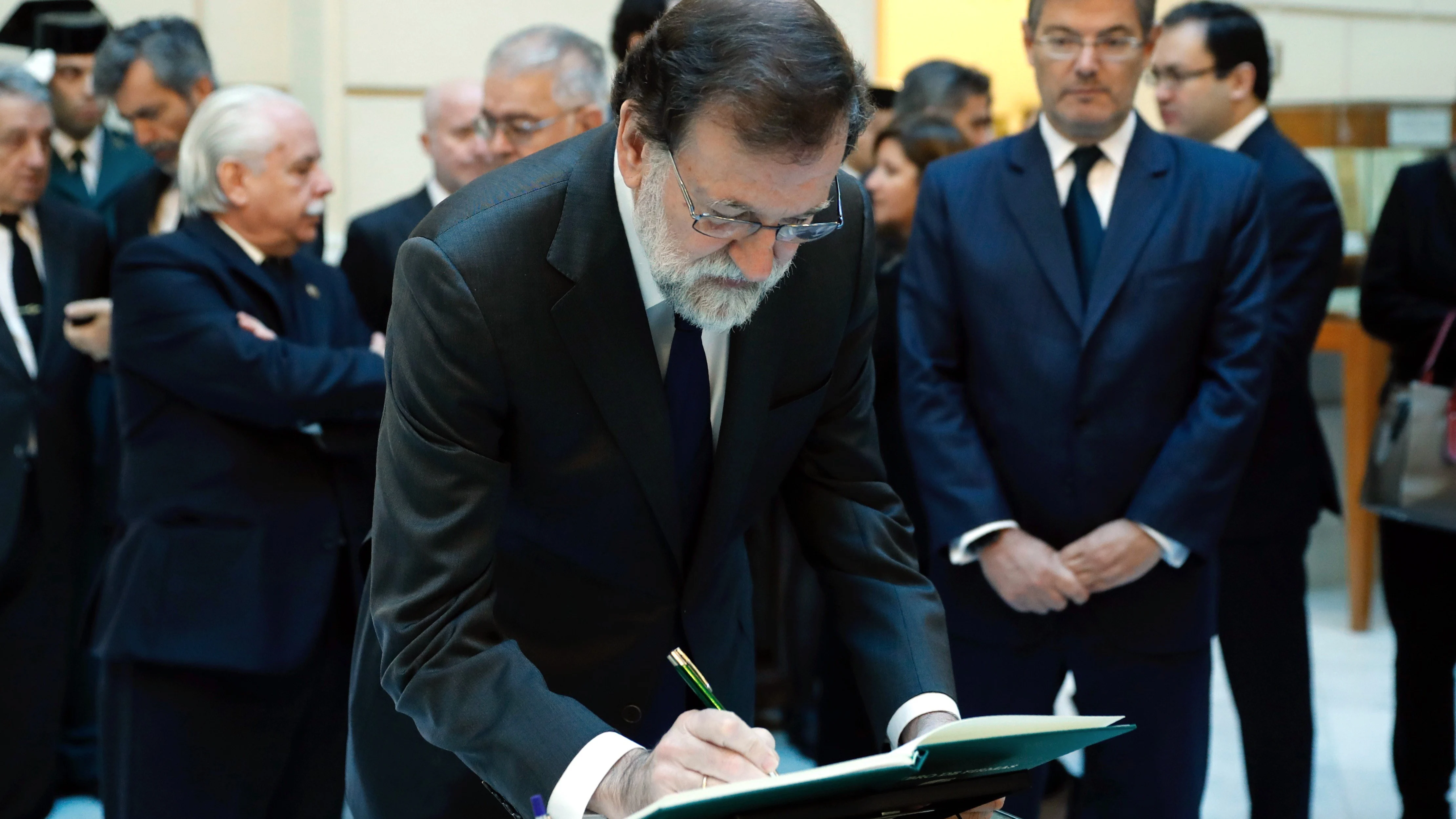 Mariano Rajoy, en la Fiscalía General del Estado