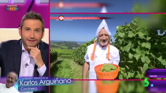 Karlos Arguiñano conecta con Zapeando Karlos Arguiñano conecta con Zapeando