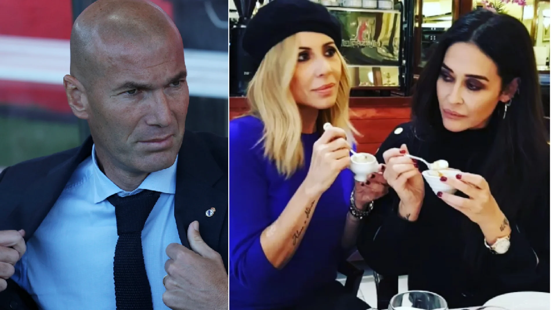La reacción de Marta Sánchez y Vicky Martín Berrocal al ver a Zidane se hace viral
