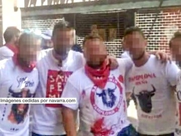 Los miembros de 'La Manada' en San Fermín Los miembros de 'La Manada' en San Fermín