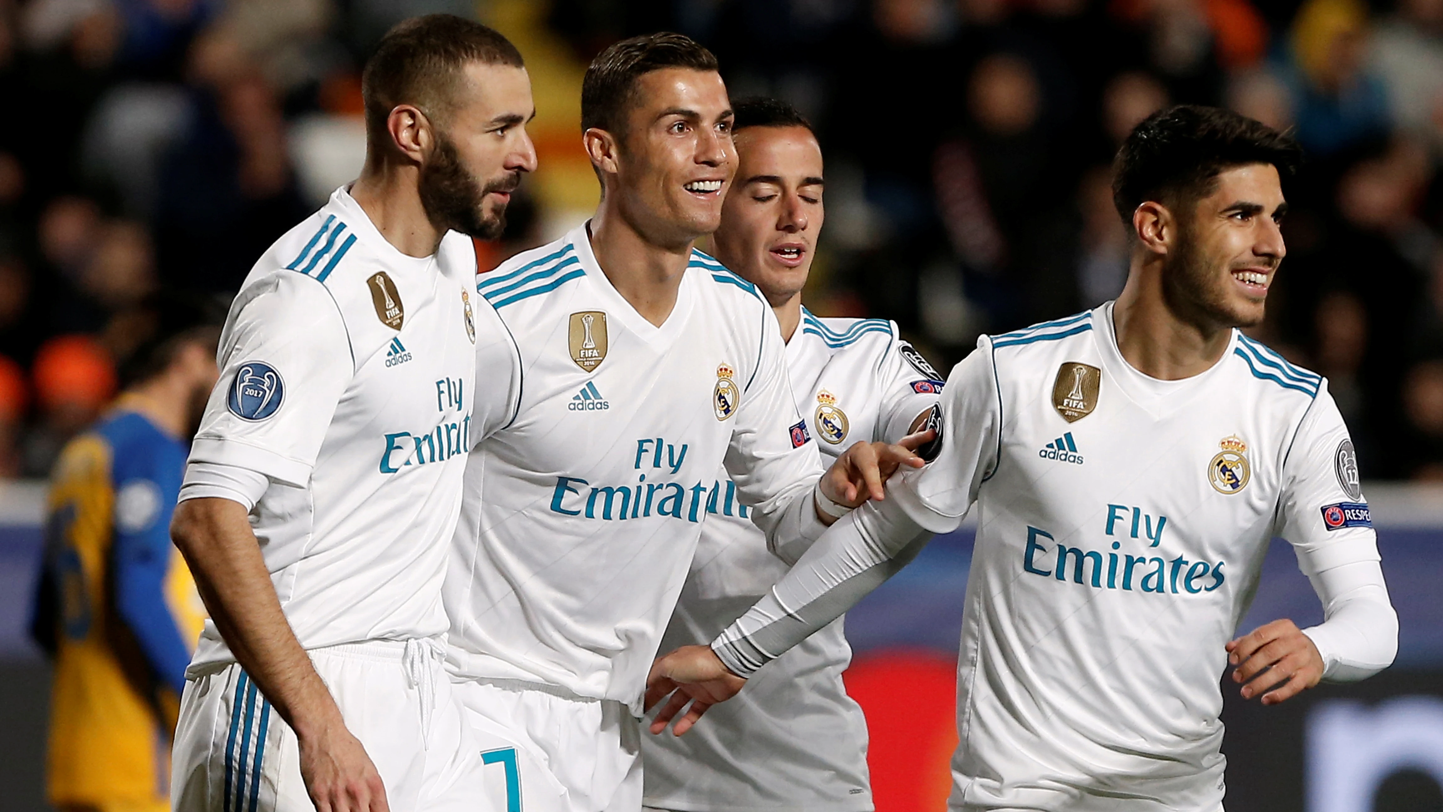 Cristiano Ronaldo celebra un gol ante el APOEL