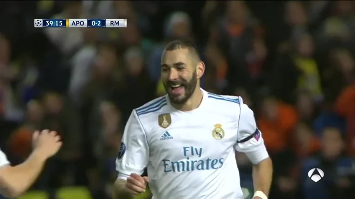 Benzema volvió a marcar ante el APOEL: así fue la gran jugada del Madrid para el 0-2 en Nicosia