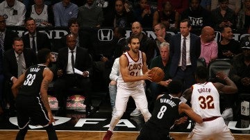 José Manuel Calderón, durante un partido contra los Nets