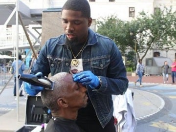 Haircut4Homeless: Cortes de pelo gratis para vagabundos Haircut4Homeless: Cortes de pelo gratis para vagabundos