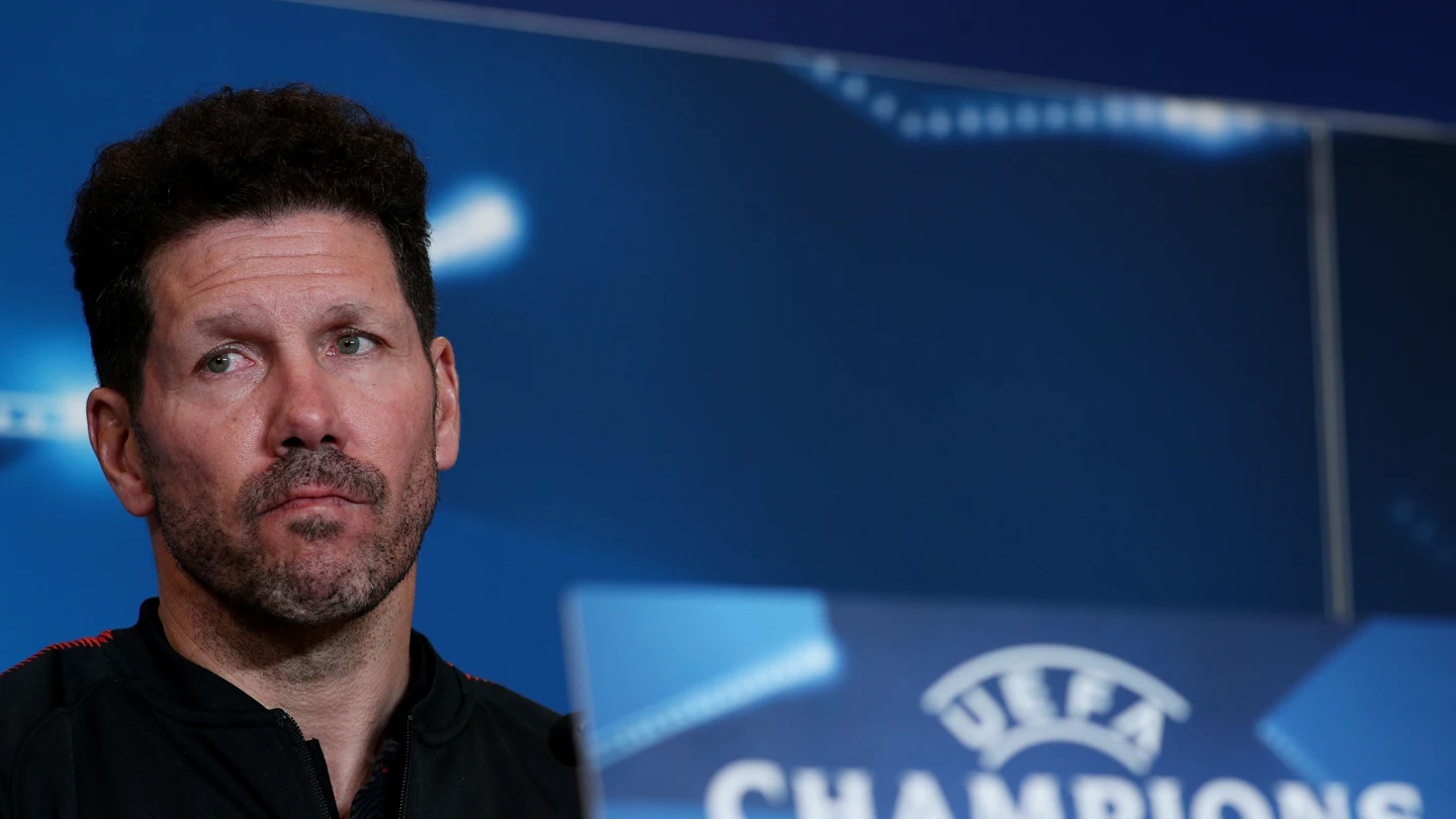 Simeone, en rueda de prensa Simeone, en rueda de prensa