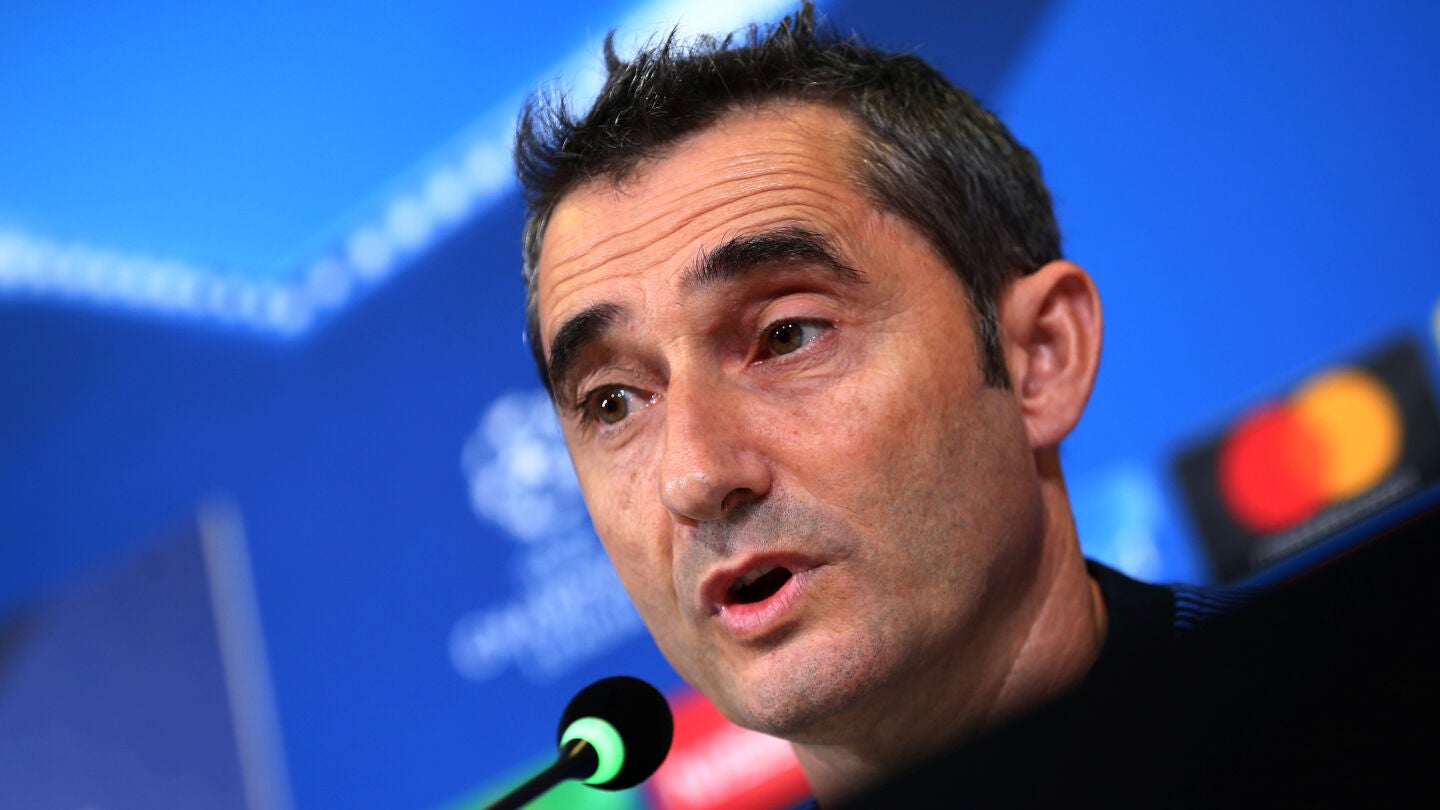 Ernesto Valverde, en rueda de prensa