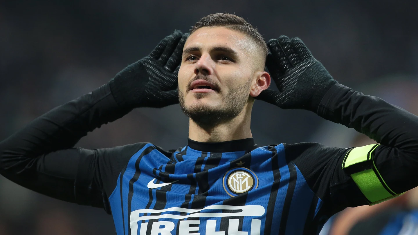 Icardi celebrando un gol con el Milán Icardi celebrando un gol con el Milán