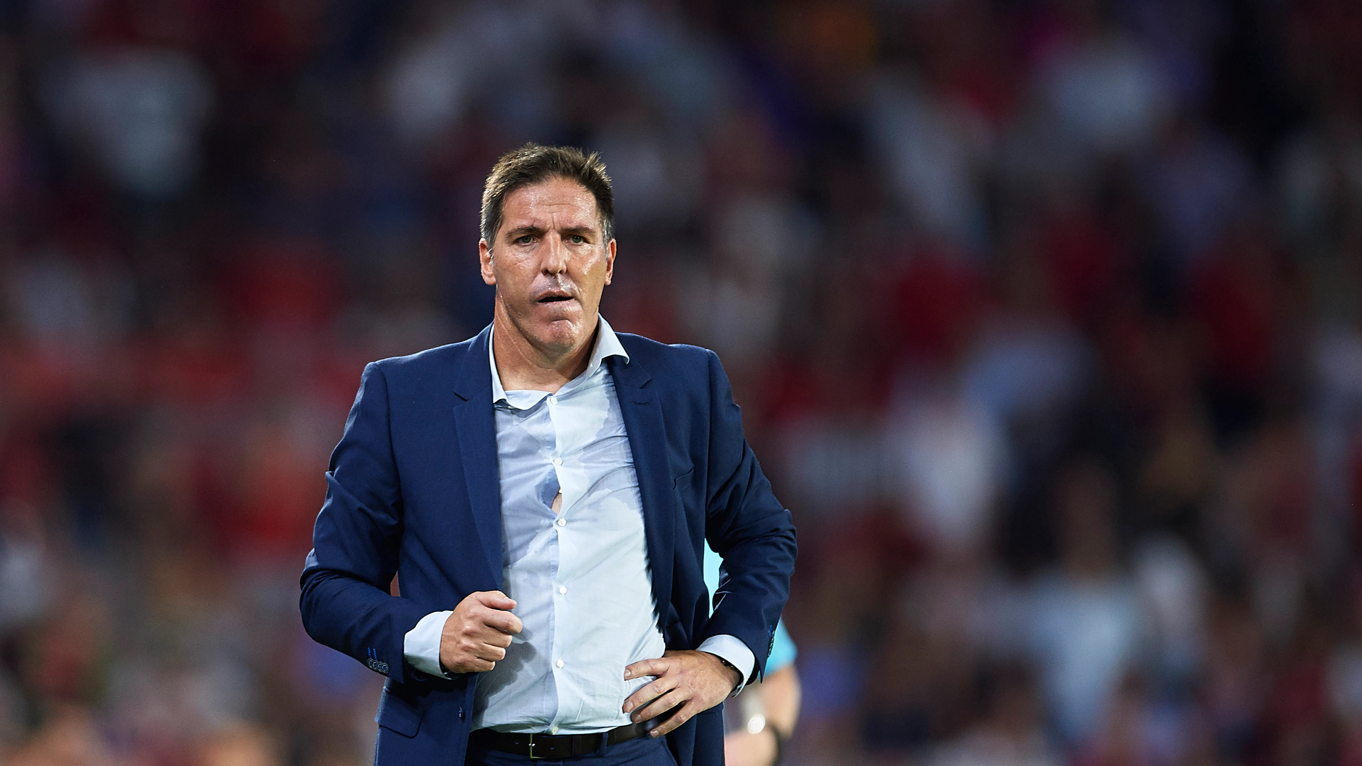 Berizzo, durante un partido con el Sevilla