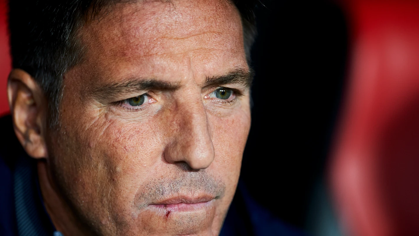 Berizzo, durante el partido contra el Liverpool Berizzo, durante el partido contra el Liverpool