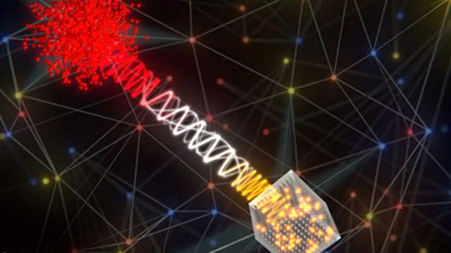 Como crear una red cuantica hibrida entre laboratorios distintos