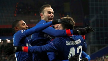 El CSKA celebra un gol