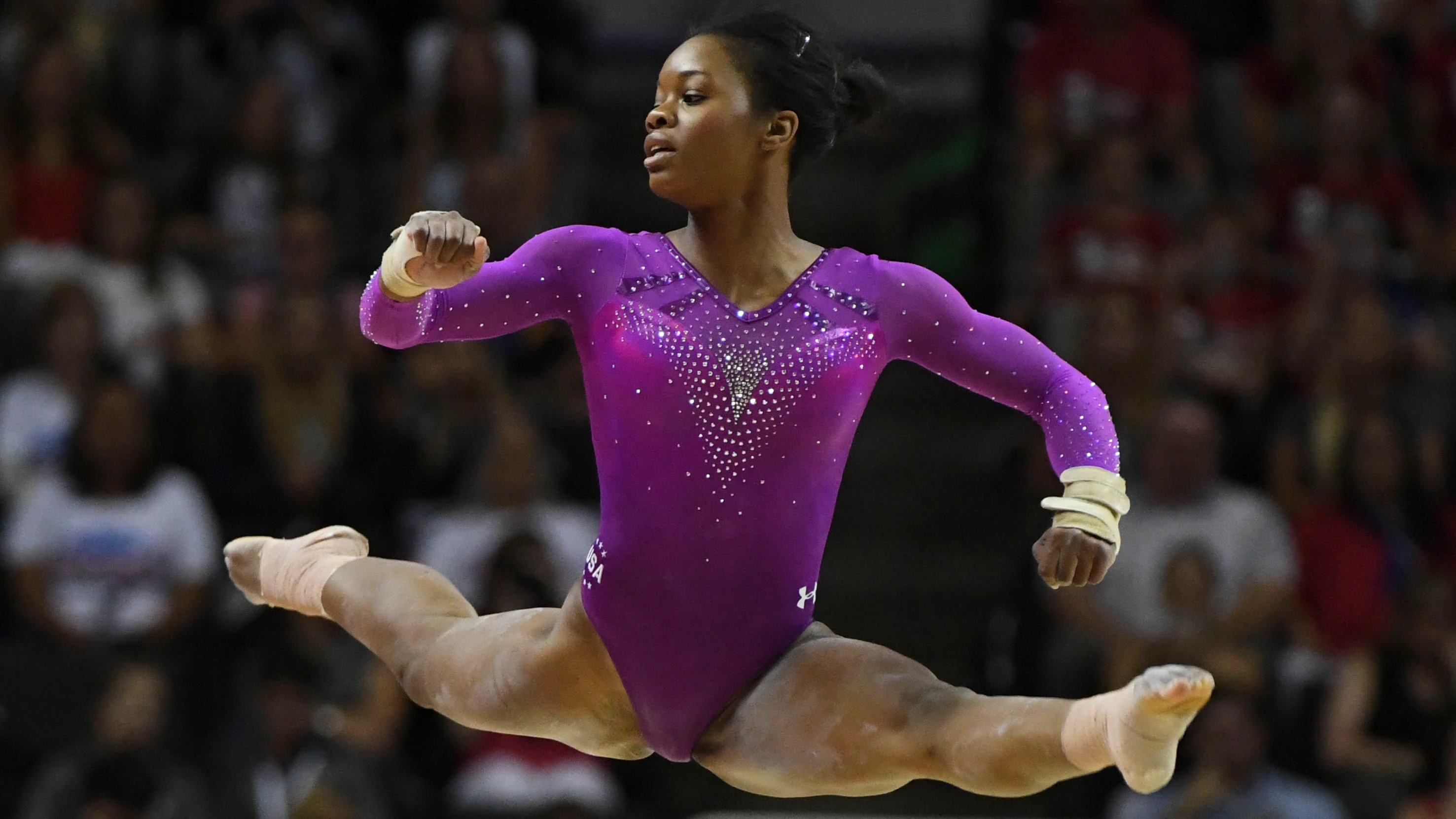 Gabby Douglas, durante una competición