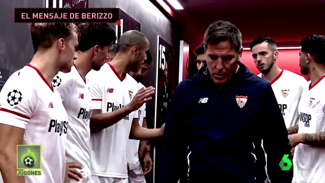 La charla de Berizzo en el descanso