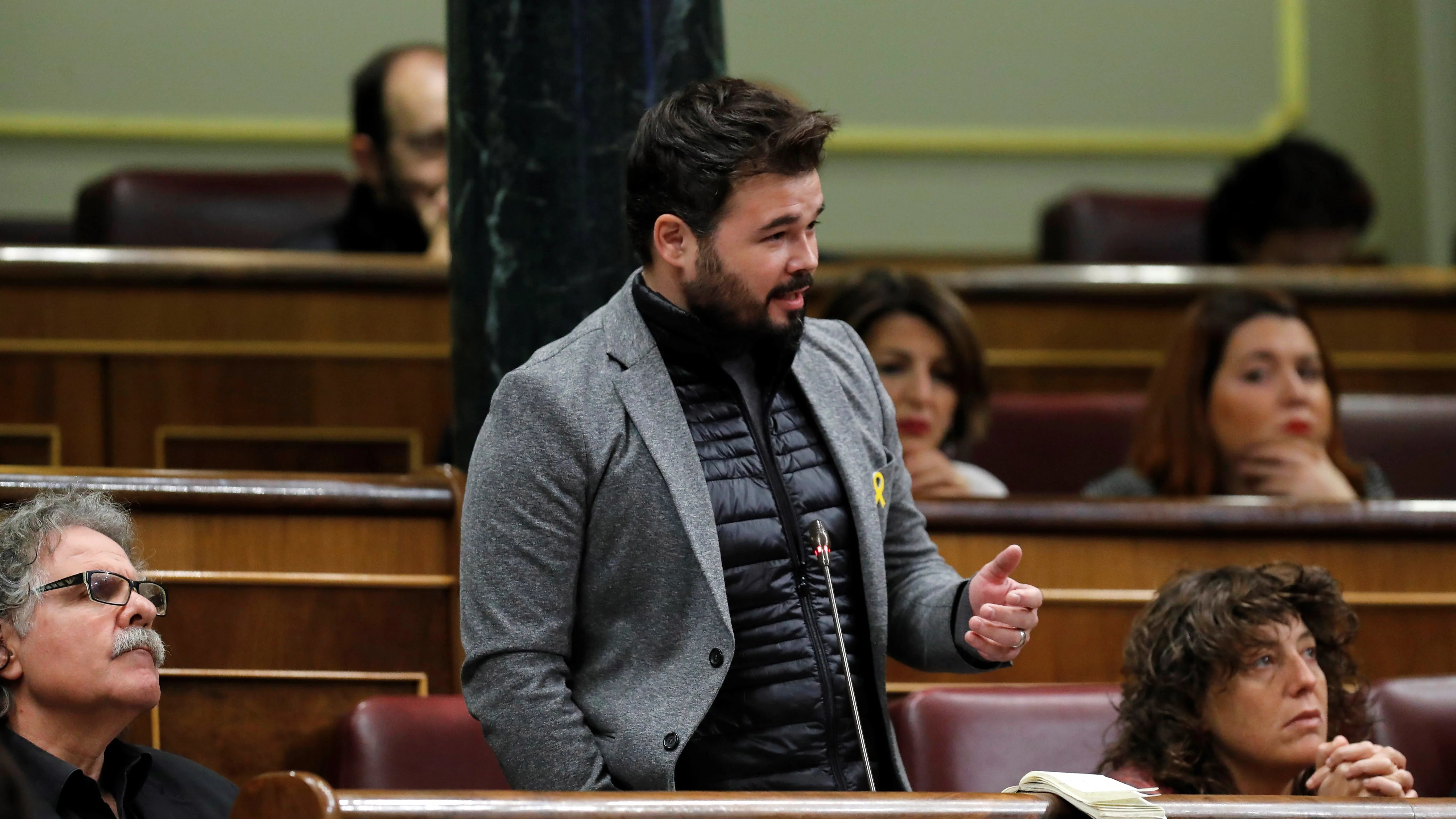 El portavoz de ERC, Gabriel Rufián