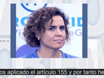 Dolors Montserrat: “Desde la aplicación del 155 las empresas ya no se están marchando de Cataluña” Dolors Montserrat: “Desde la aplicación del 155 las empresas ya no se están marchando de Cataluña”