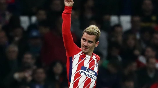 Antoine Griezmann celebra su gol con el Atlético de Madrid Antoine Griezmann celebra su gol con el Atlético de Madrid