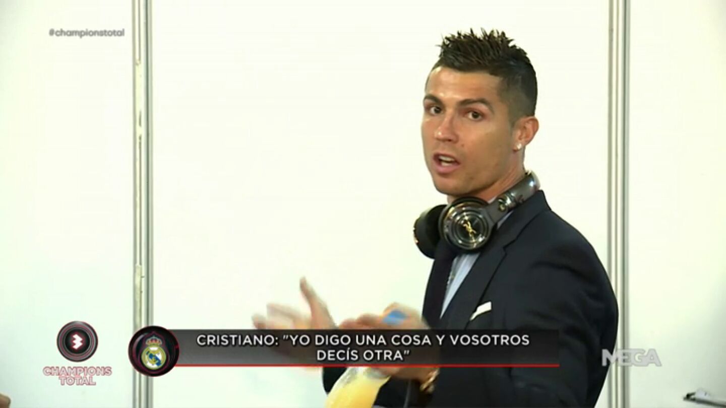 El enfado de Cristiano Ronaldo con los medios: "Yo digo una cosa y vosotros dec&iacute;s otra"
