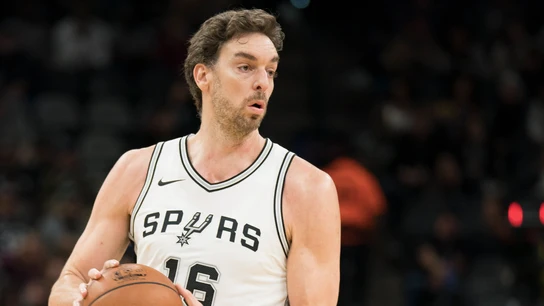 Pau Gasol, durante un partido con los Spurs Pau Gasol, durante un partido con los Spurs