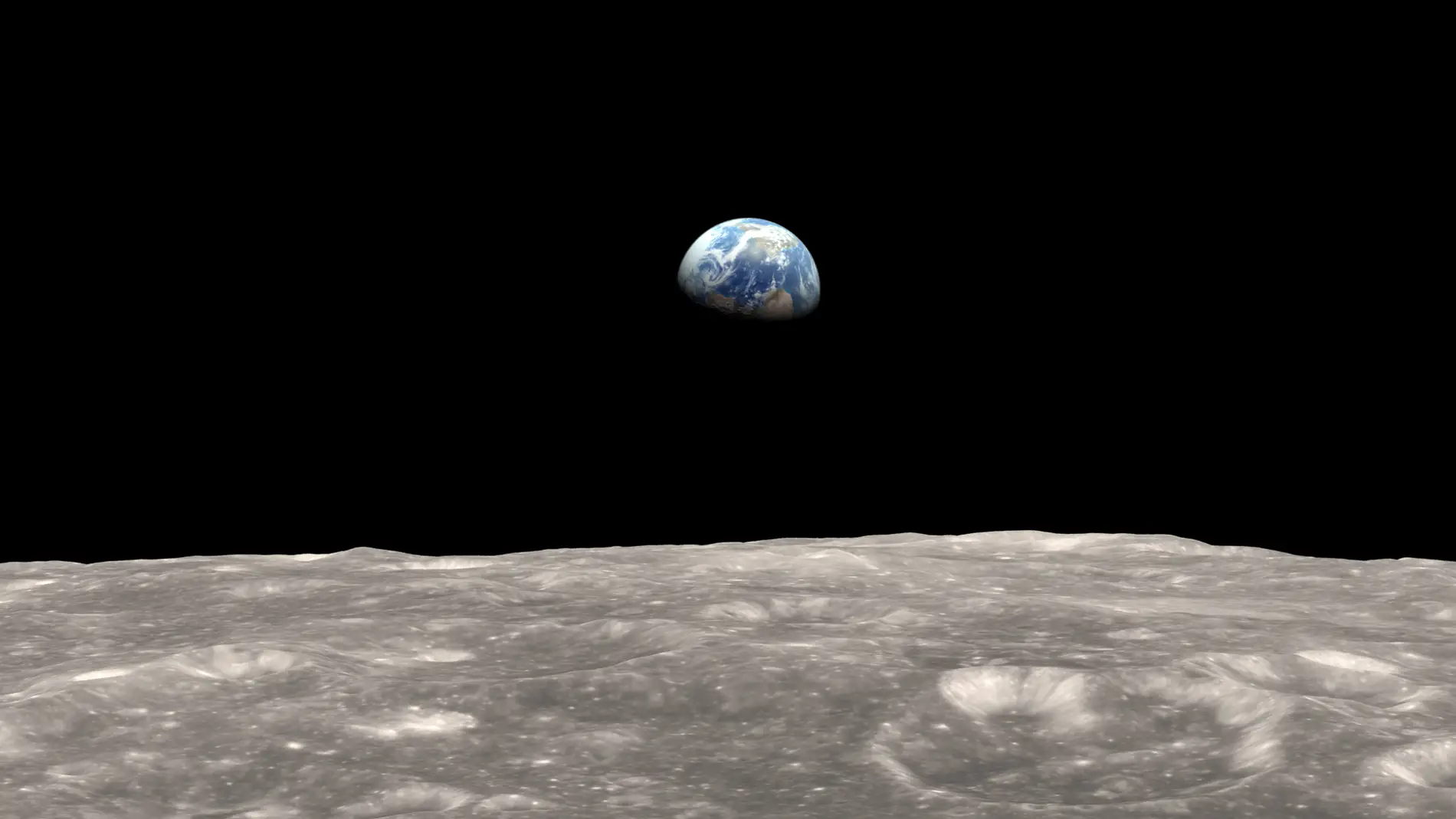 La Tierra vista desde la Luna 