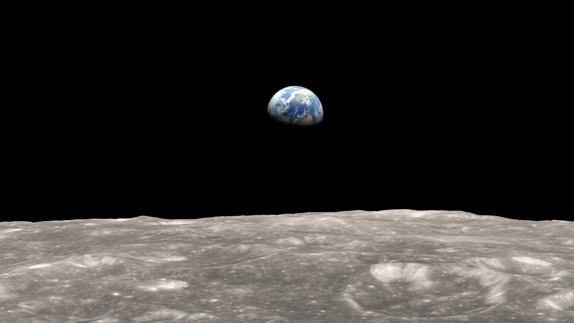 La Tierra vista desde la Luna