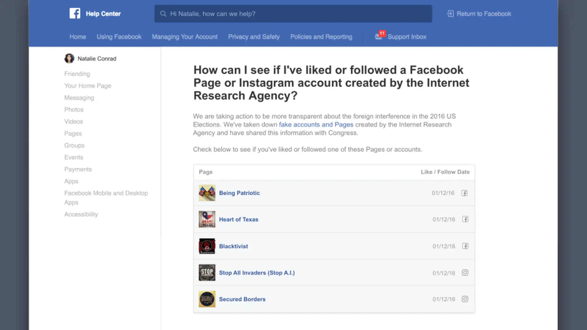 Fanpages de propaganda rusa