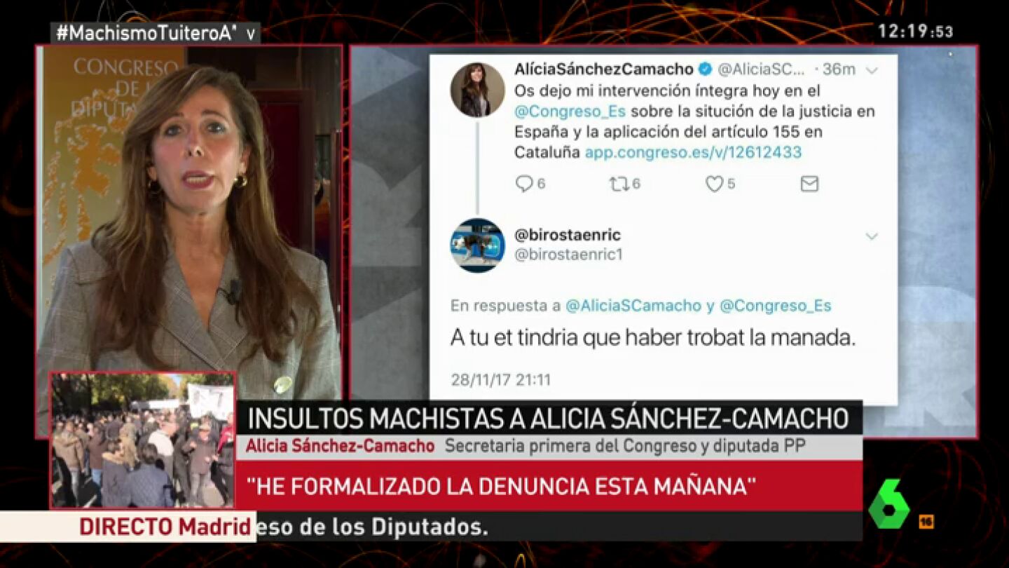 S&aacute;nchez-Camacho, sobre las amenazas de violaci&oacute;n: "En Catalu&ntilde;a se ha fomentado el odio y el supremacismo"