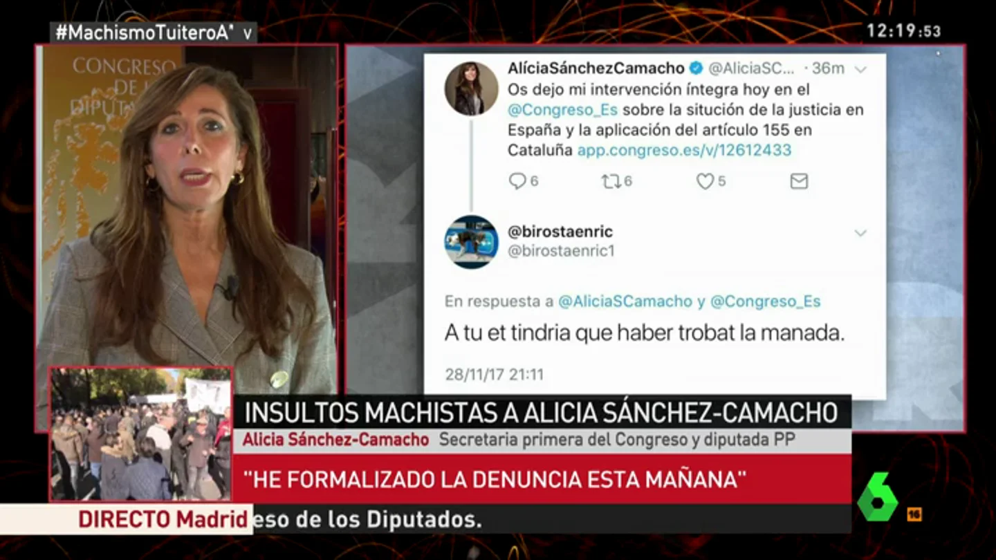 Sánchez-Camacho, sobre las amenazas de violación: "En Cataluña se ha fomentado el odio y el supremacismo" Sánchez-Camacho, sobre las amenazas de violación: "En Cataluña se ha fomentado el odio y el supremacismo"