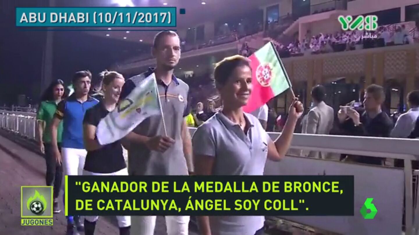 Pol&eacute;mica en un torneo de h&iacute;pica: seis jinetes espa&ntilde;oles se presentan como catalanes y eluden la bandera