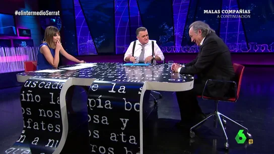 Joan Manuel Serrat con Sandra Sabatés y El Gran Wyoming Joan Manuel Serrat con Sandra Sabatés y El Gran Wyoming