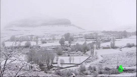 Llegan las primeras nevadas al norte de la peninsula. primeras nevadas