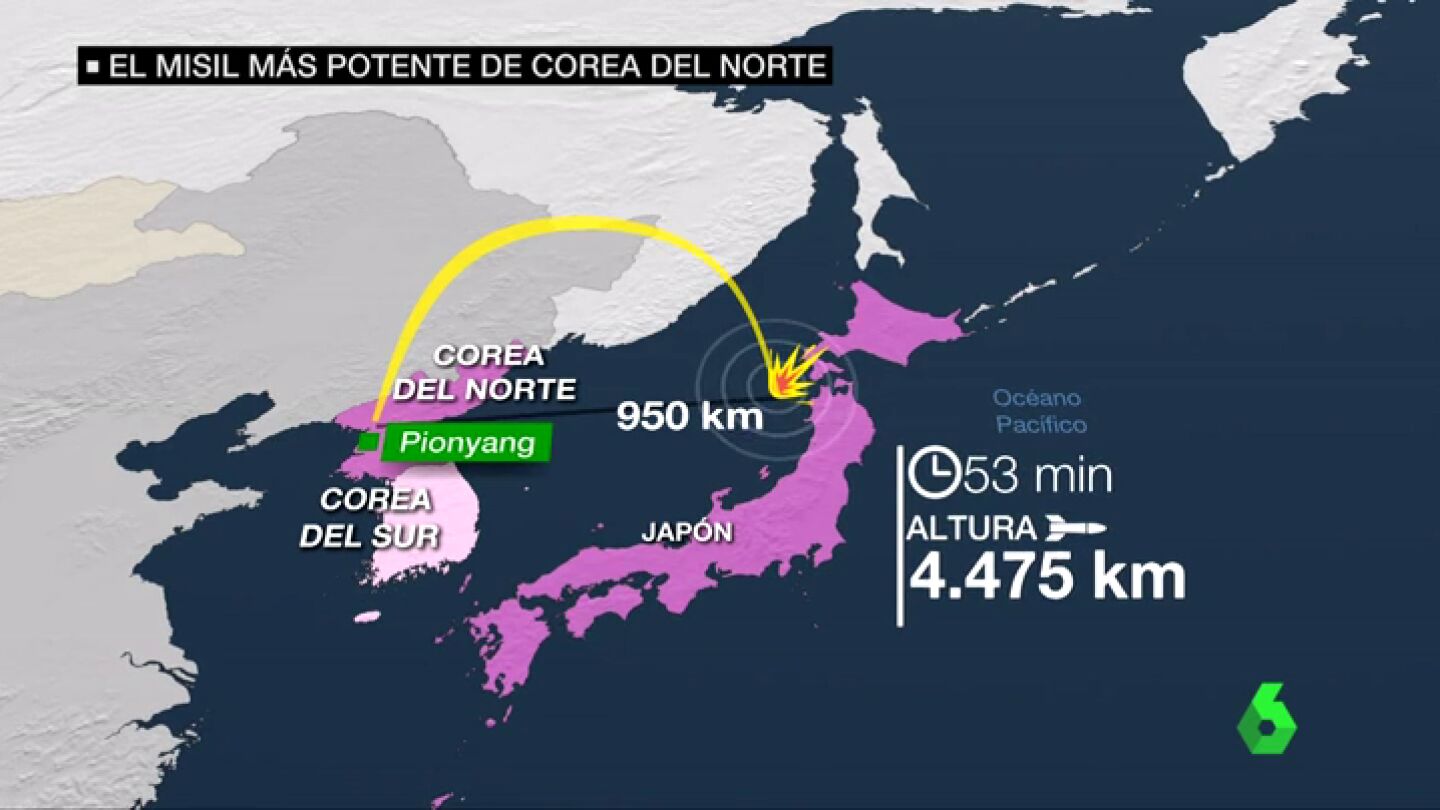 El misil m&aacute;s potente desde Corea del Norte