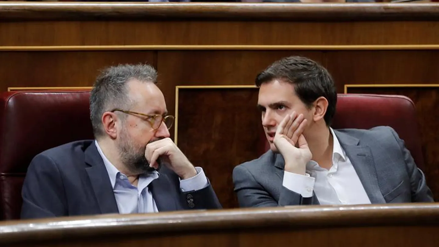 Albert Rivera y Juan Carlos Girauta en el Congreso Albert Rivera y Juan Carlos Girauta en el Congreso