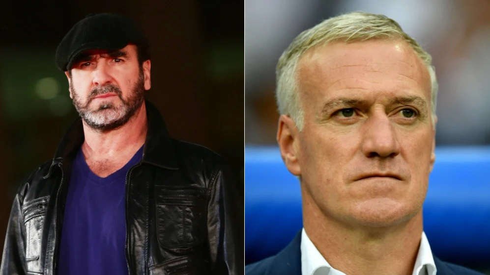 Eric Cantona y Didier Deschamps