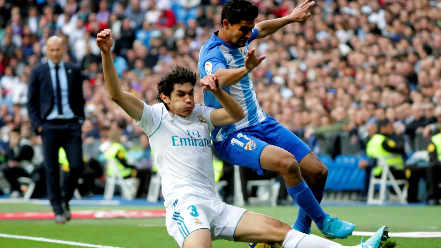 Vallejo, en un partido con el Real Madrid Vallejo, en un partido con el Real Madrid