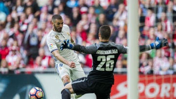 Kepa, ante Benzema