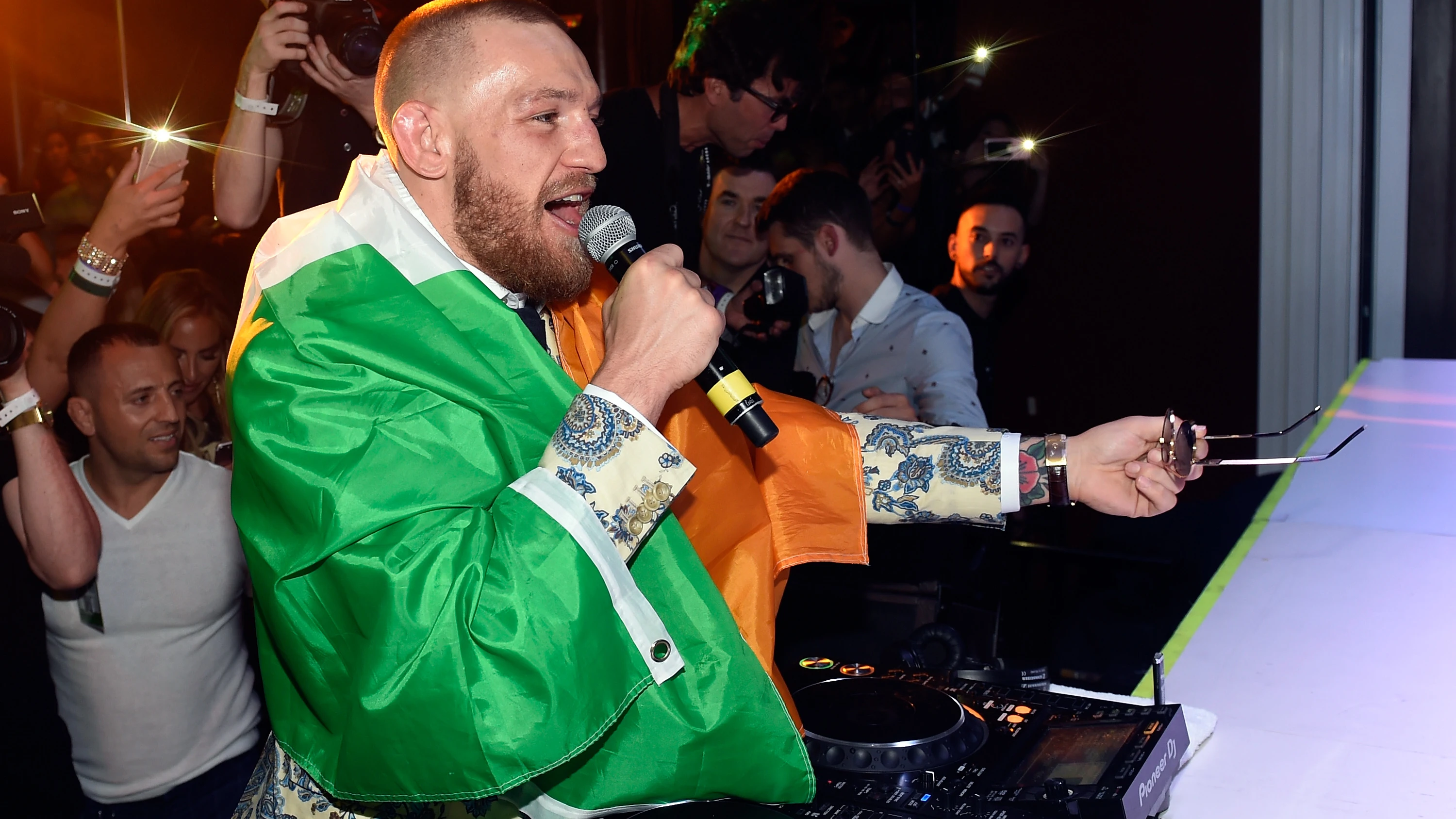 McGregor, en una fiesta en Las Vegas