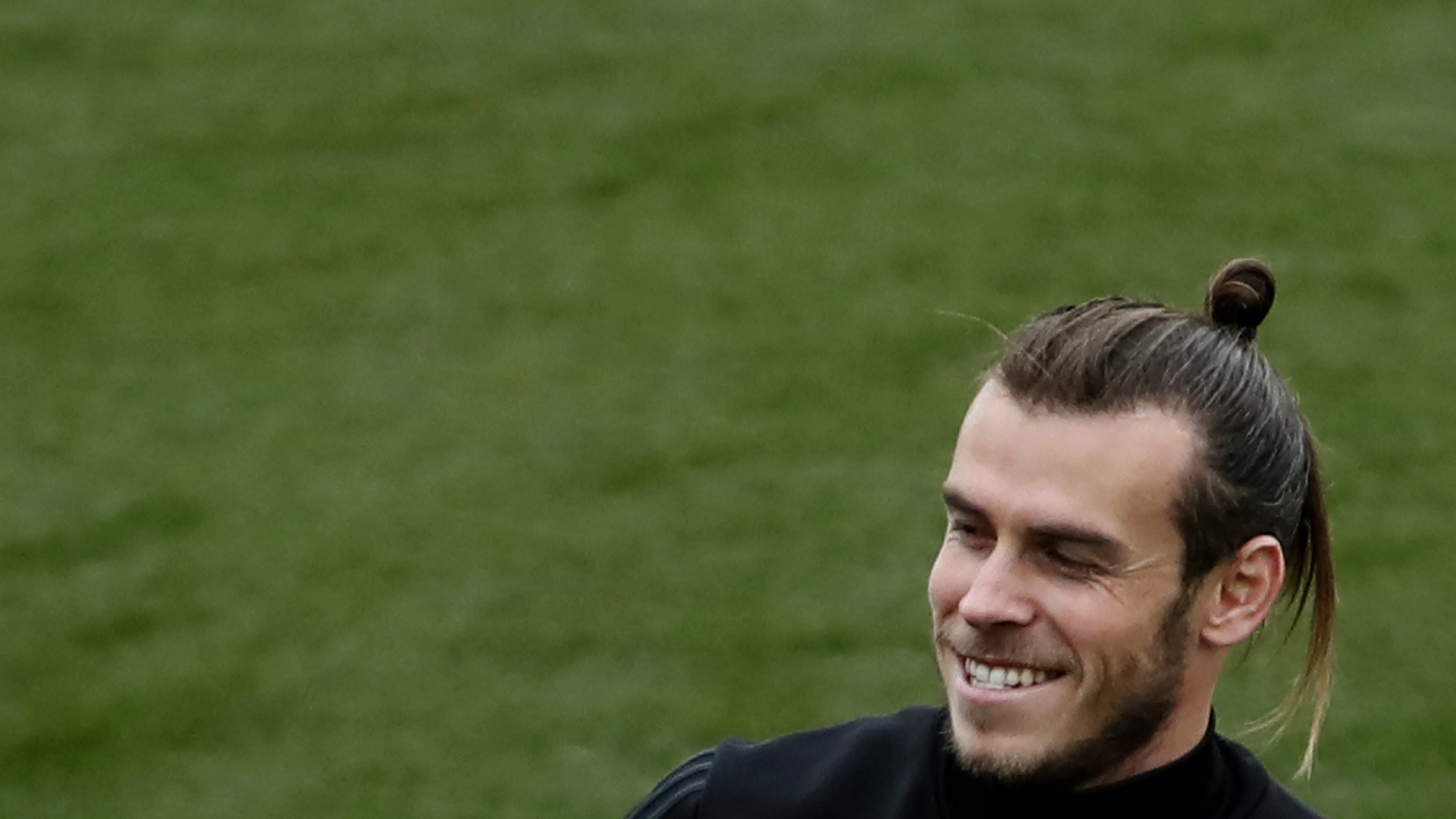 Gareth Bale durante un entrenamiento