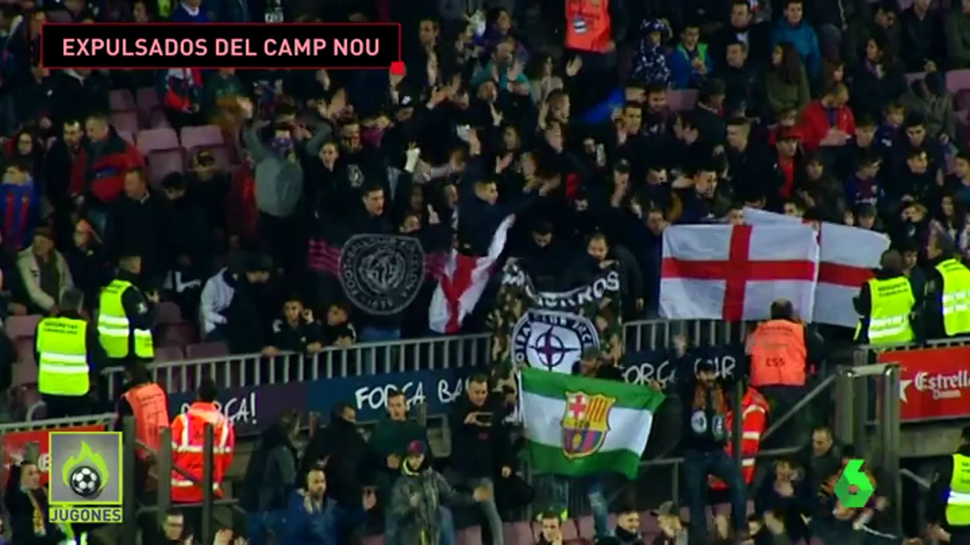 Expulsan a un grupo nazi del Camp Nou