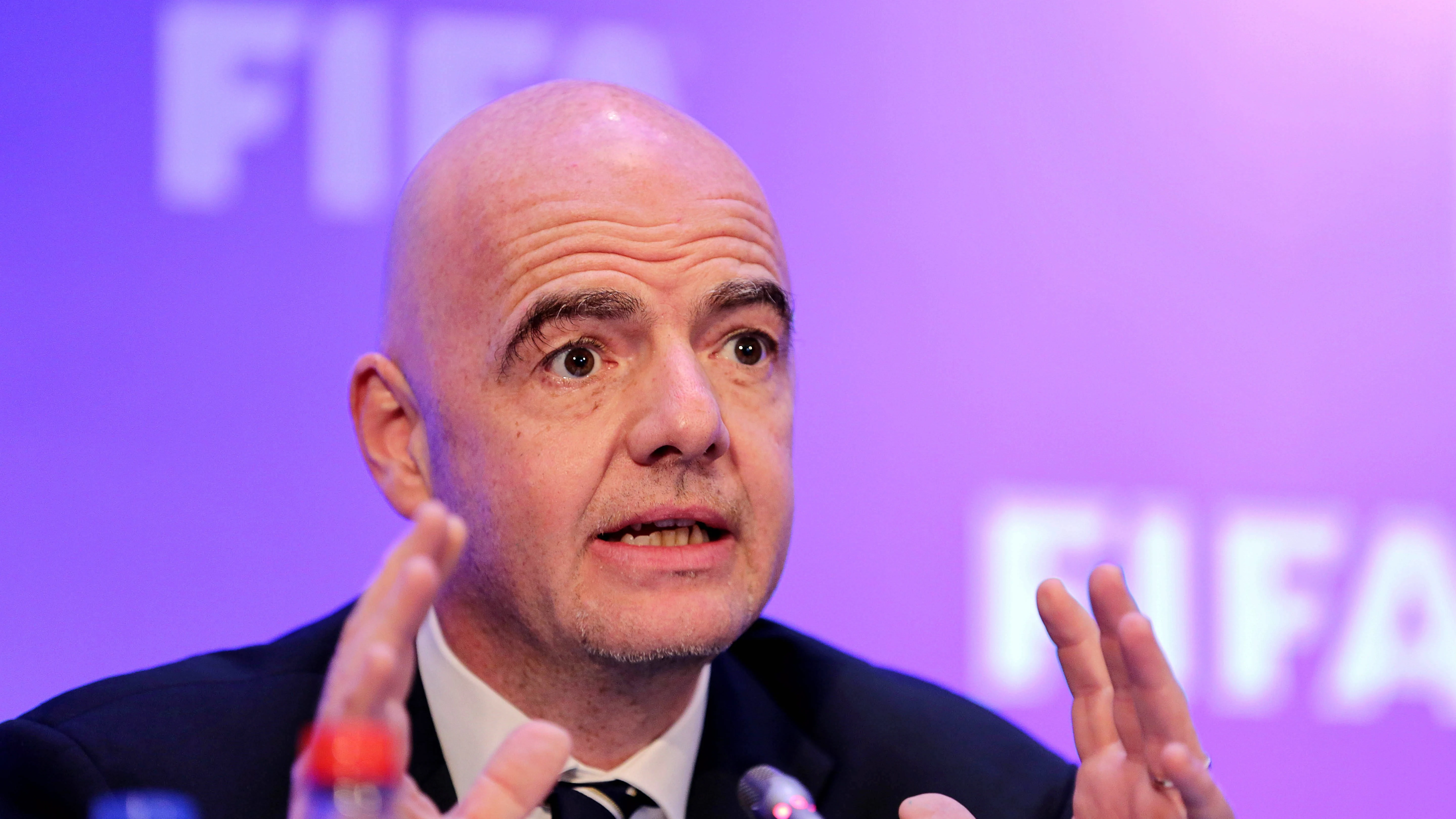 Infantino se muestra optimista respecto a Rusia 2018